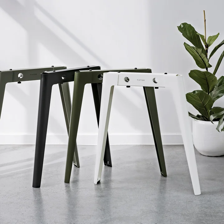 TipToe - NEW MODERN Schreibtisch, 75 x 130 cm, Birke / graphite black