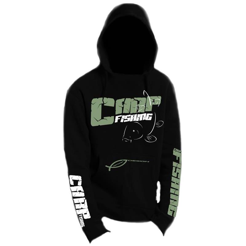 Sweat Homme Hot Spot Design Carpfishing Eco - Noir