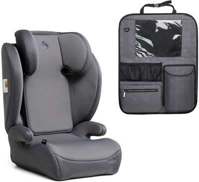 Beemoo Ride i-Size Beltestol inkl. Beemoo Deluxe Sparketrekk med Oppbevaring, Mineral Grey
