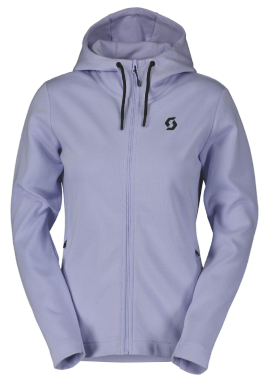 SCOTT Tech Zip Hoody til Kvinder, Moon Blue