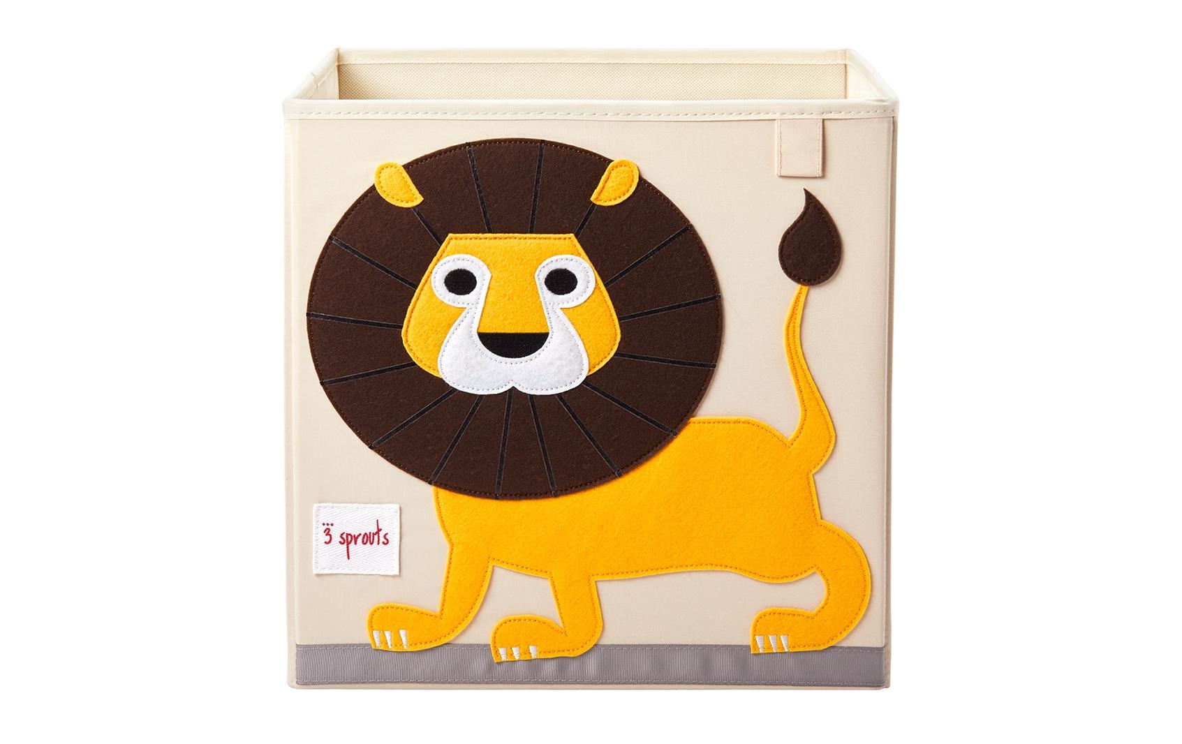 Spielzeugbox LöweAufbewahrungsbox aus Stoff, 33 x 33 cm