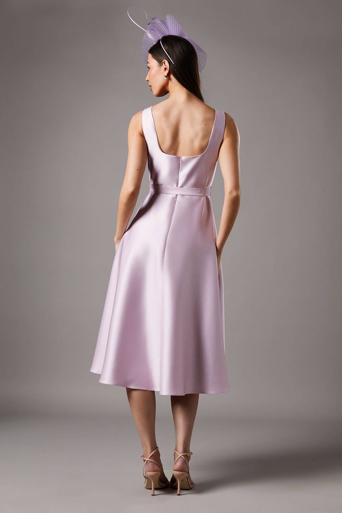 Coast Robe Midi Ceinturée en Sergé Petite