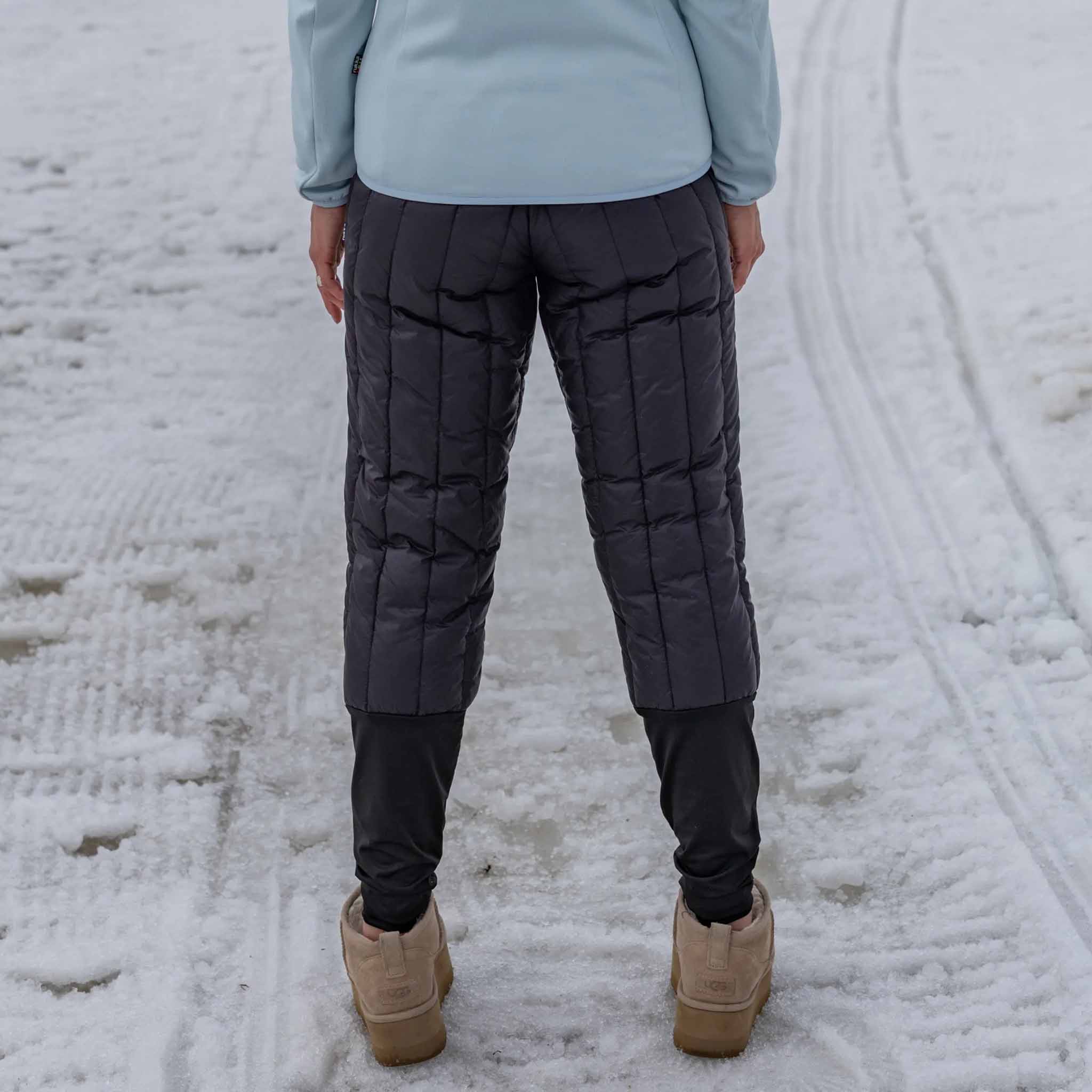 Frauen Hose Stay warm black