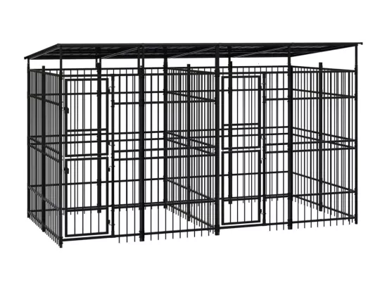 Chenil cage enclos pac noire 384 x 192 x 200 cm 02_0041767