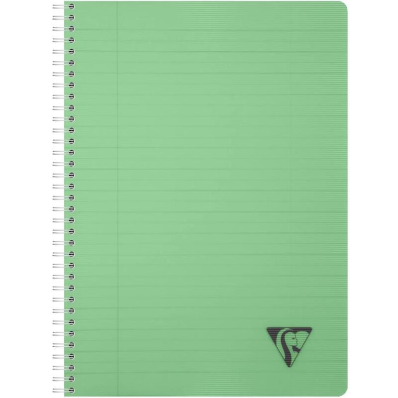 Cahier reliure intégrale Linicolor ESSENCE A4 180 pages ligné + marge couverture plastique polypropyène rainuré - Assortis