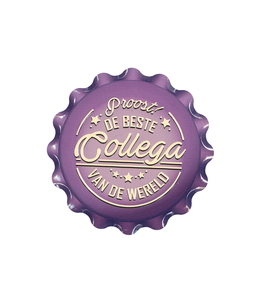 Paarse Onderzetters Collega 11cm