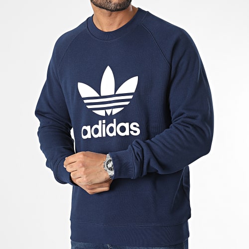 Sweat Crewneck Trefoil IM4502 Bleu Marine