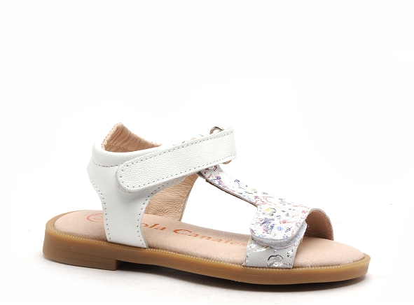 Lola  canales nu pieds enfant 4210 blanc
