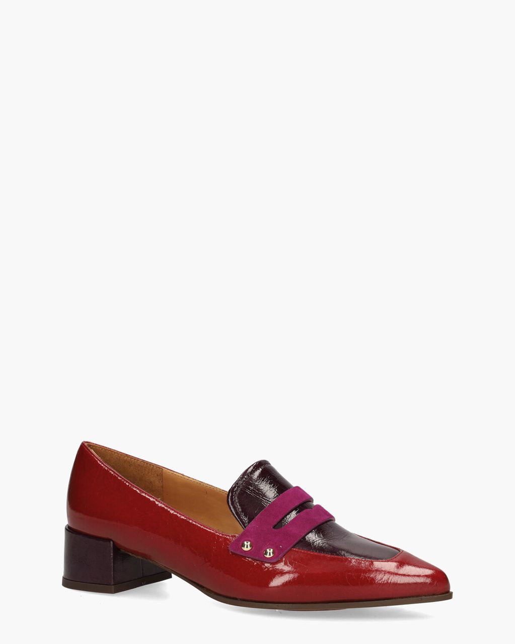 Chie Mihara Jey Rood/Paars Damesloafers