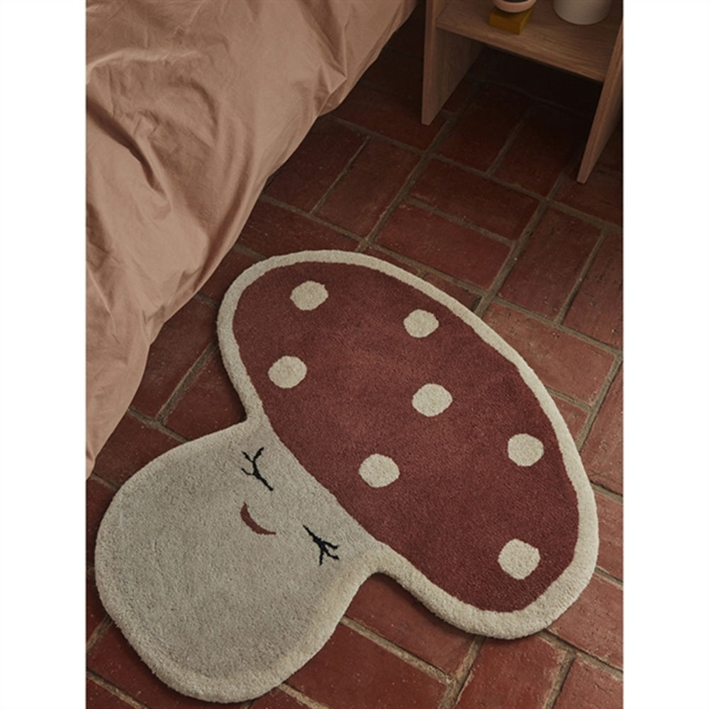 Malle Mushroom Rug Rød - OYOY → Luksusbaby.dk
