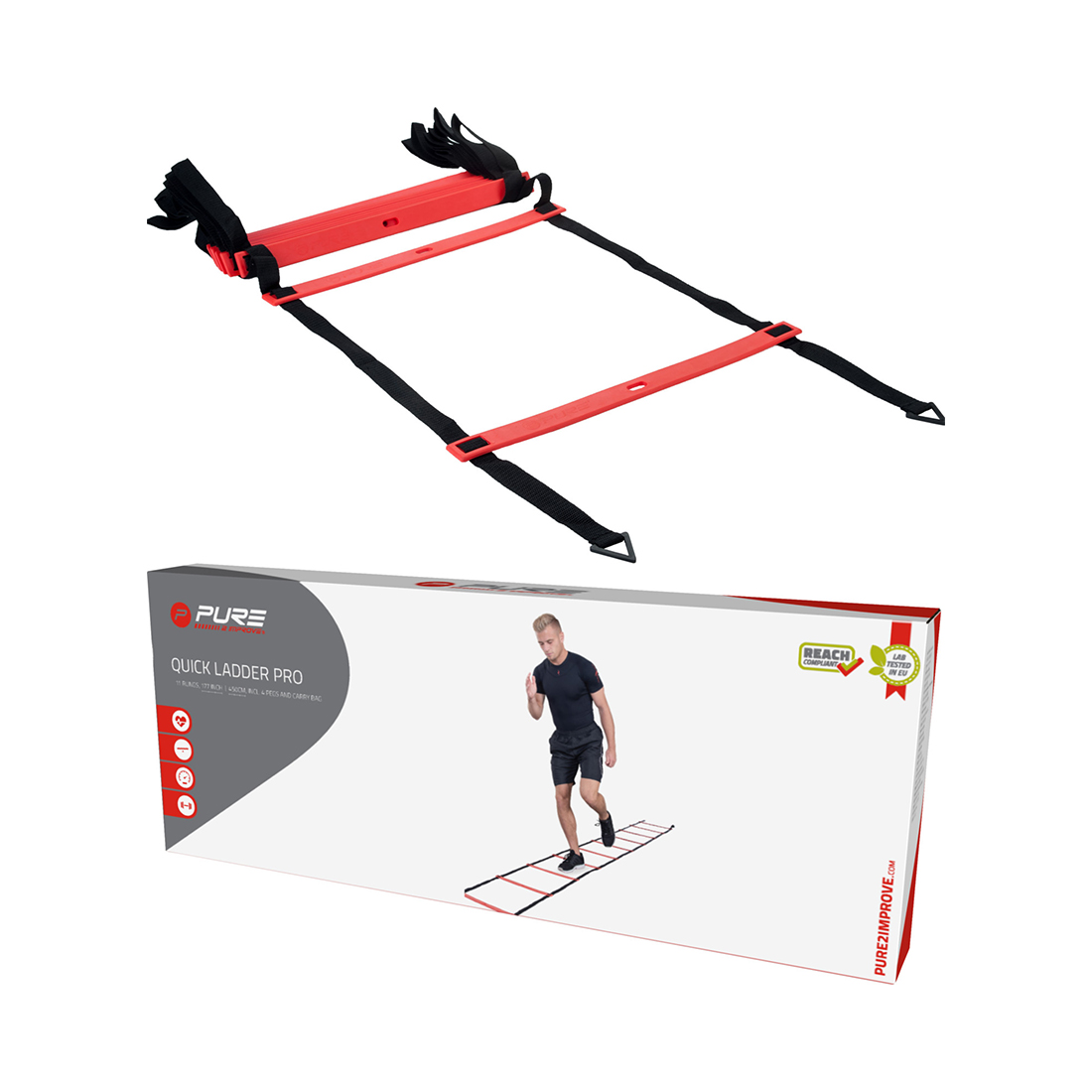 PURE2improve Trainingsleiter Pro, 11 Sprossen
