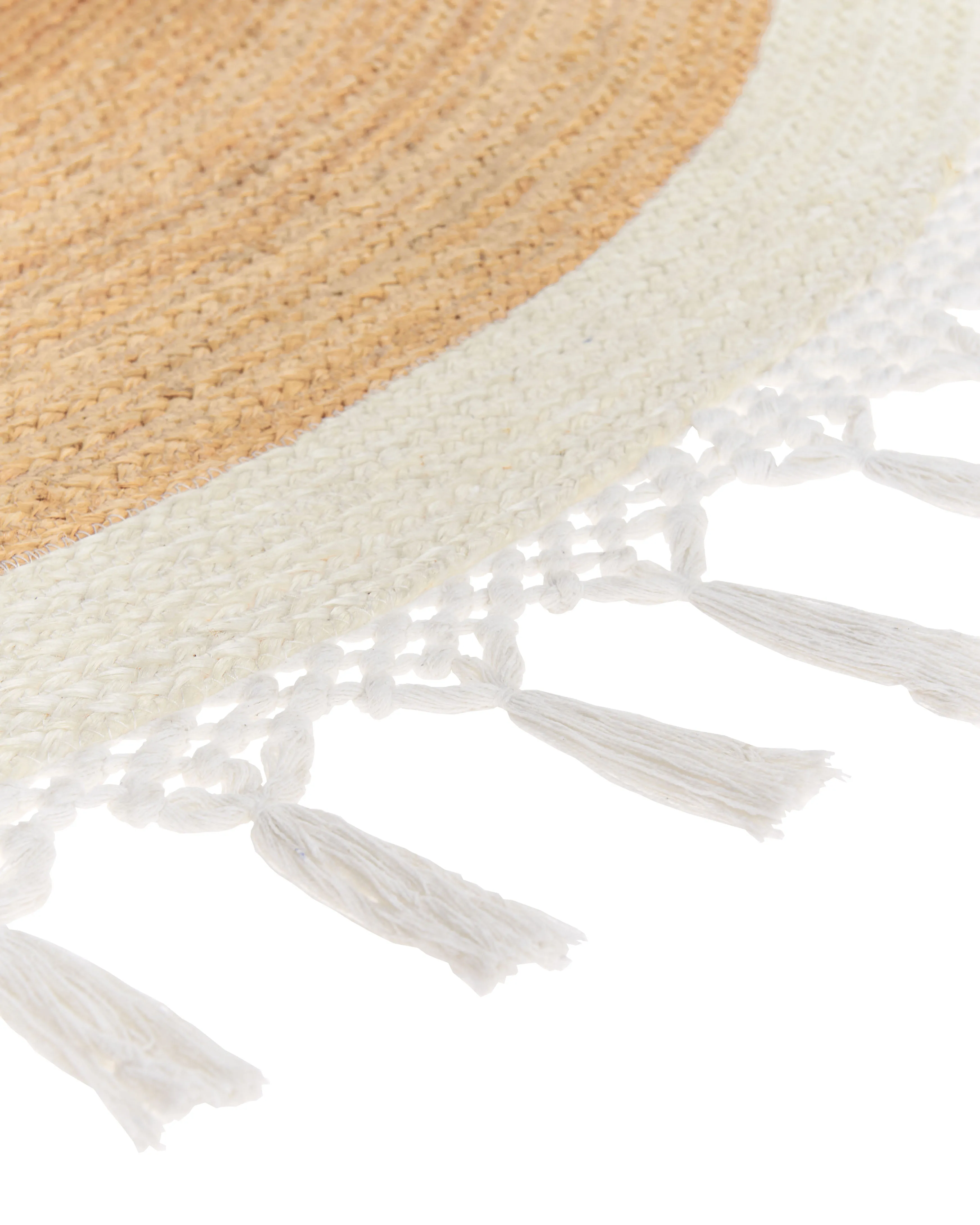 Vloerkleed MARTS Wit ø 200 cm Jute