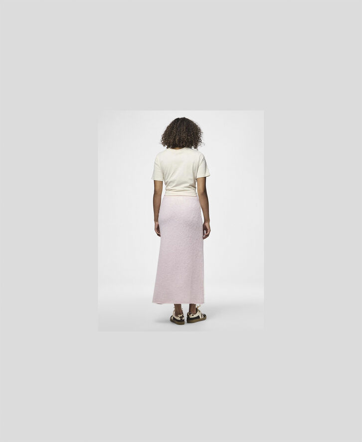 Pieces PCPAM HW ANK KNIT SKIRT BC Pink-a-boo