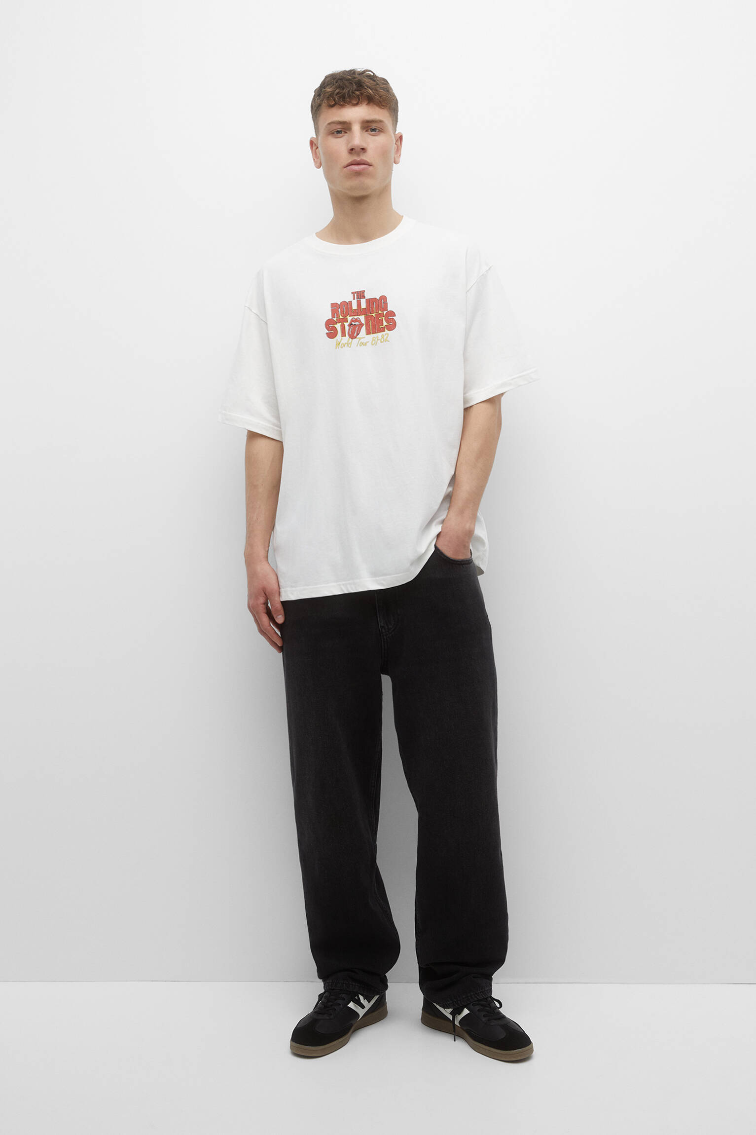 CAMISETA DE MANGA CURTA DOS ROLLING STONES - OFF WHITE