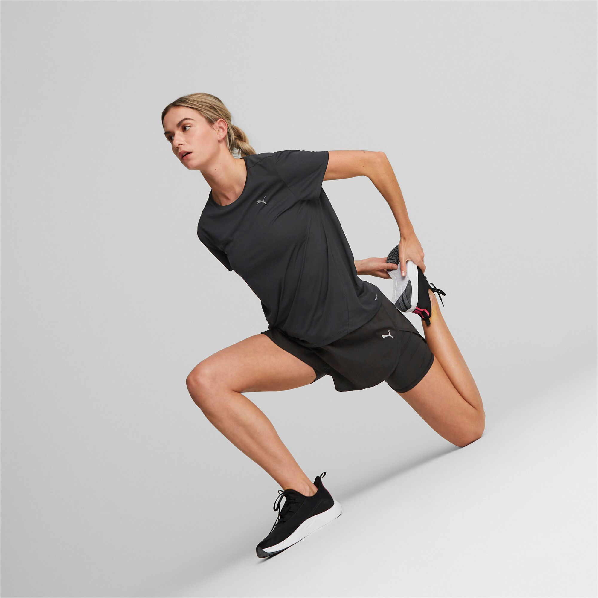 Puma Run Favorite Woven 2in1 3in Short De Running Femmes - Noir