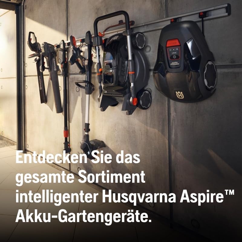 Husqvarna Akku Heckenschere Aspire H50-P4A 50 cm Schwert, Elektrischer Heckentrimmer (Aststärke bis 23 mm, inkl. Schnittgutsammler) (ohne 18 V Akku), Strauchschere
