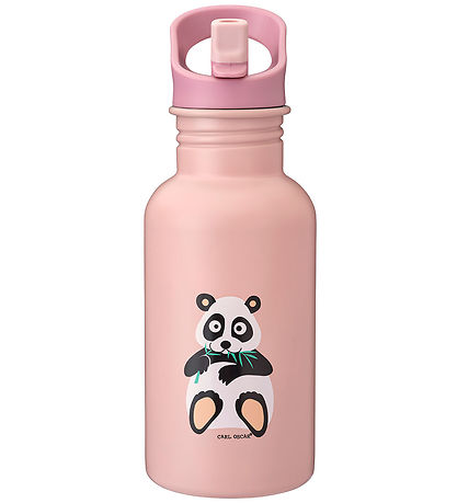 Carl Oscar Trinkflasche - Stählern - 500 ml - Pink m. Panda