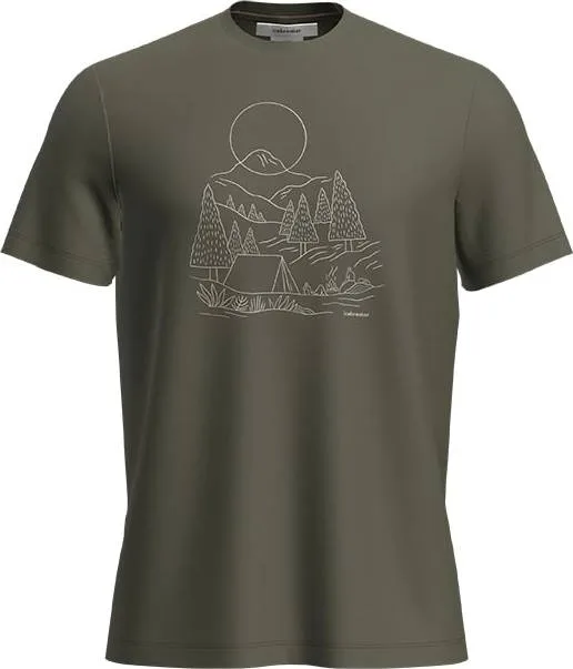 Icebreaker Men Merino 150 Tech Lite Iii Ss Tee Sunset Camp Loden