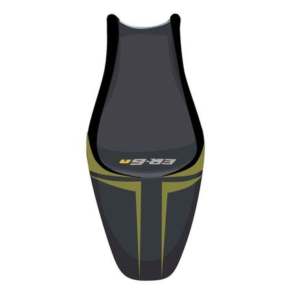 Housse de selle Bagster Noir Mat/Or/Lettres Grises claires