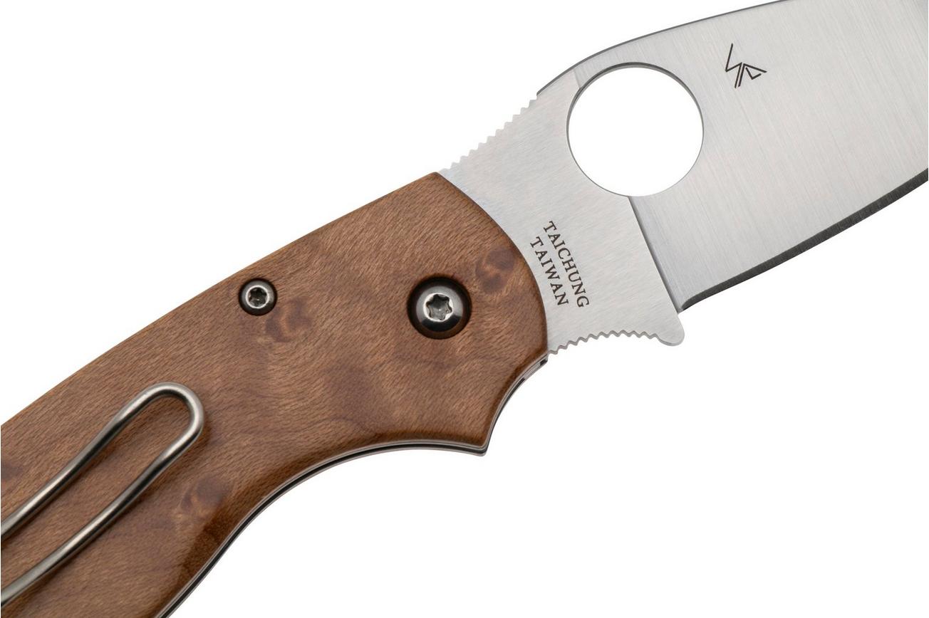 Spyderco Chaparral Maple Wood Slipjoint C152NLWDP zakmes