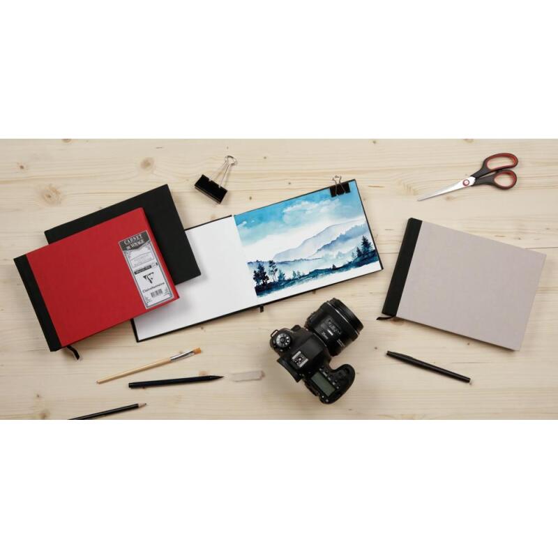 Carnet de Voyage toilé 60F A5 185g - Rouge
