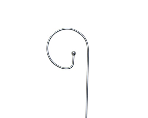 Plantenstok FloraSelf van roestvrij staal H 120 cm Ø 6 mm zilver