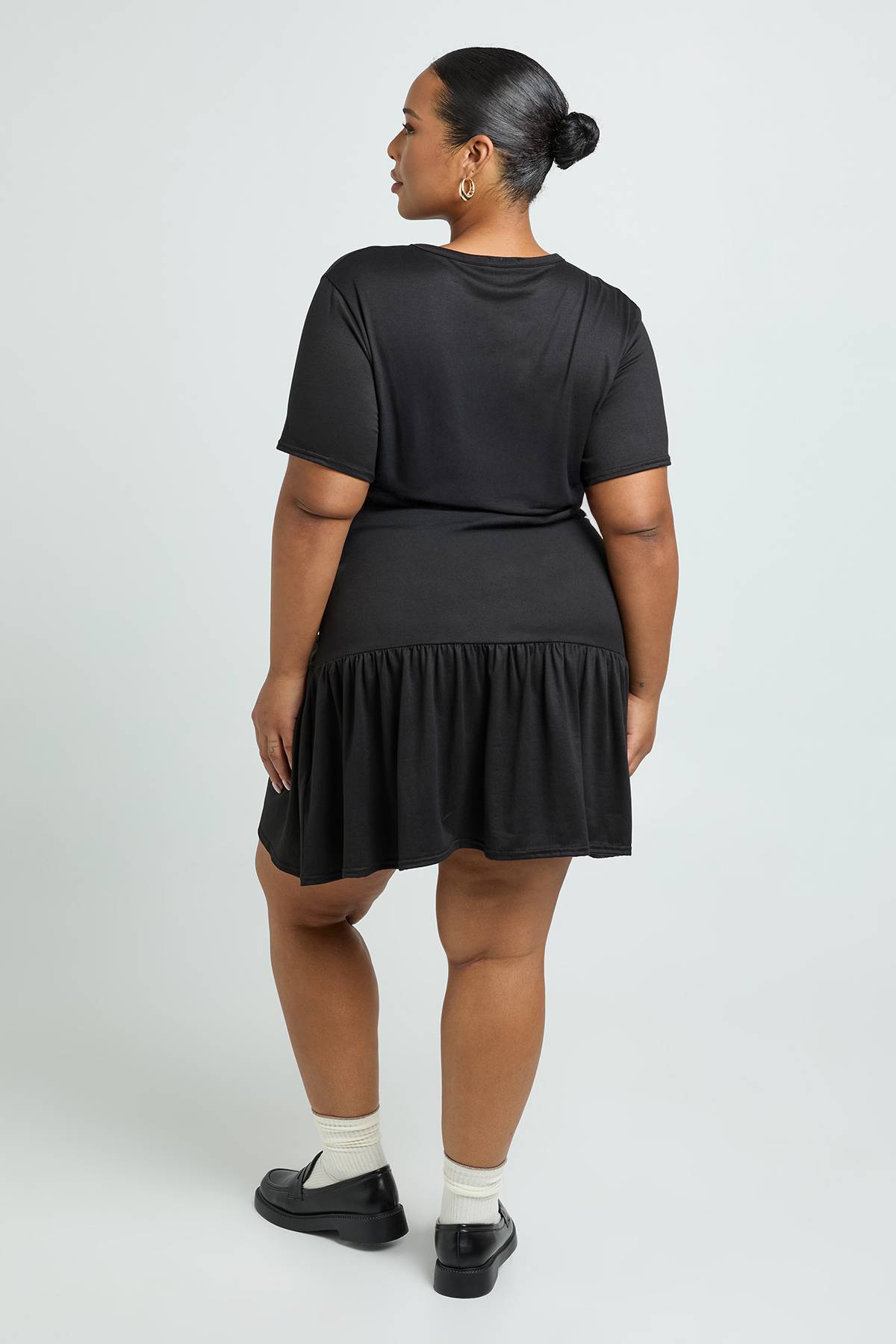 boohoo Robe T-shirt Plus à ourlet tombant