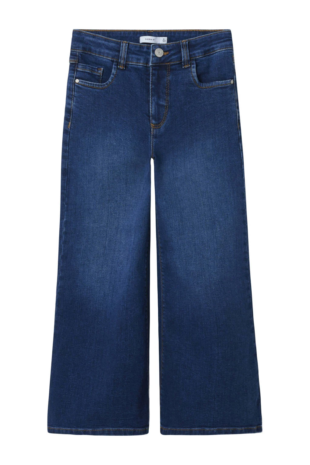 NAME IT KIDS wide leg jeans dark blue denim