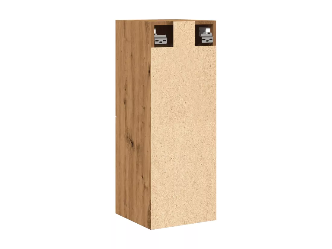 Armoire de salle de bain suspendue chêne artisanal 30x30x80 cm