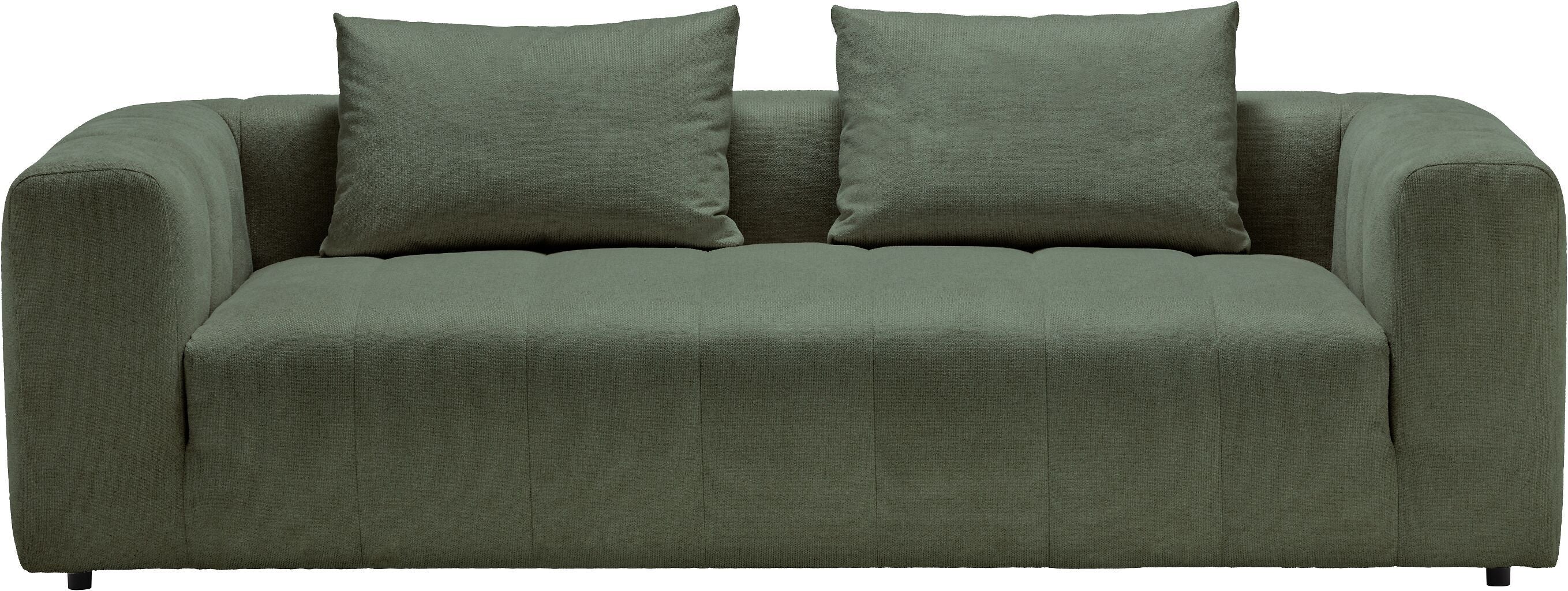 RAYAS 3er-Sofa - Grün / B: 237.0 cm x T: 105.0 cm x H: 64.5 cm