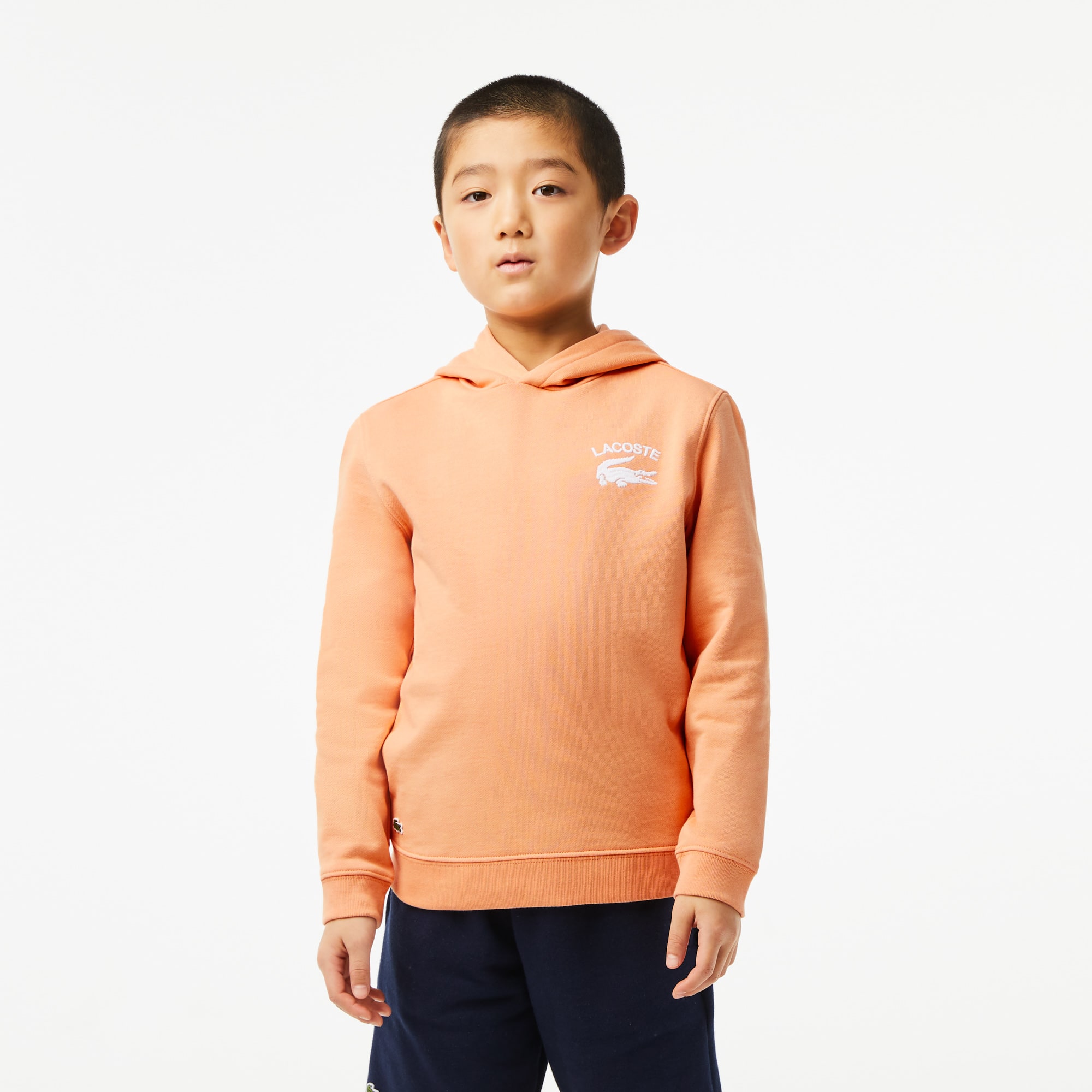 Sweatshirt à capuche garçon Lacoste avec imprimés Pullovers & Sweatshirts - Orange - Lacoste - Garçon