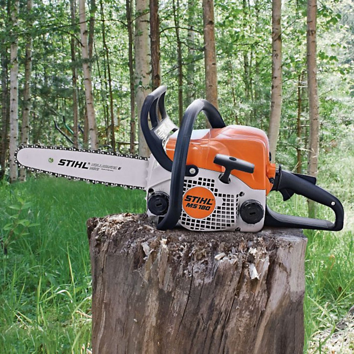 Tronçonneuse thermique Stihl MS180 guide 35 cm 32 cc