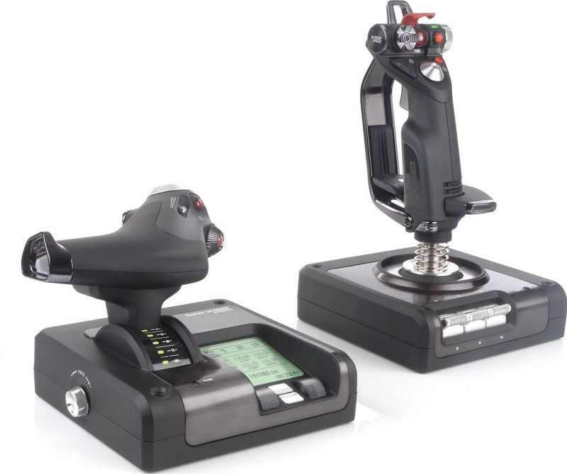 Logitech - X52 Professional - Gamecontroller - Zwart - Materiaal: Metalen Kegel