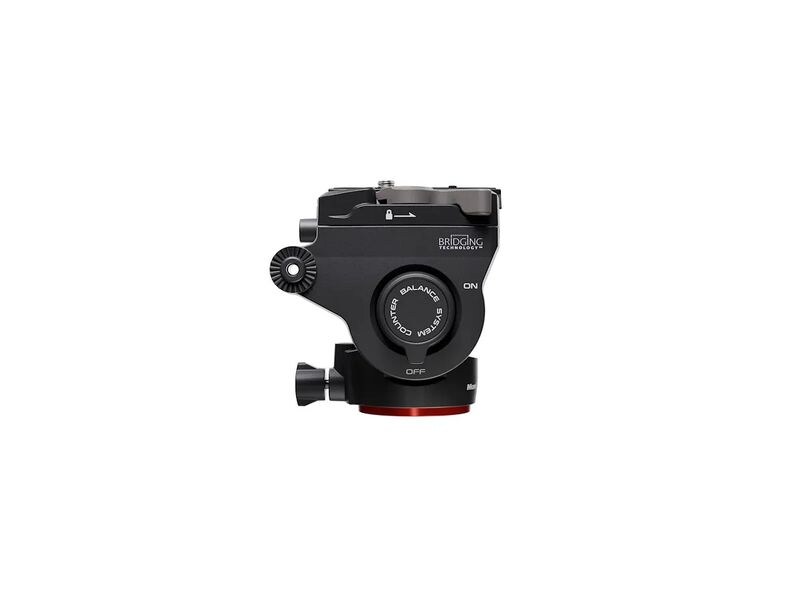 Manfrotto 500X Fluid-Kopf Stativkopf für Benutzer von spiegellosen Kameras