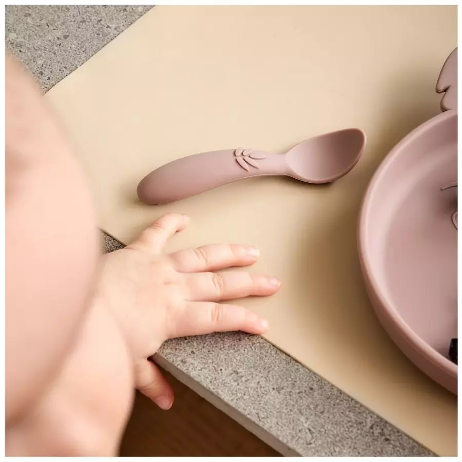 nuuroo Kinderlöffel Ella 3 Stück, Woodrose