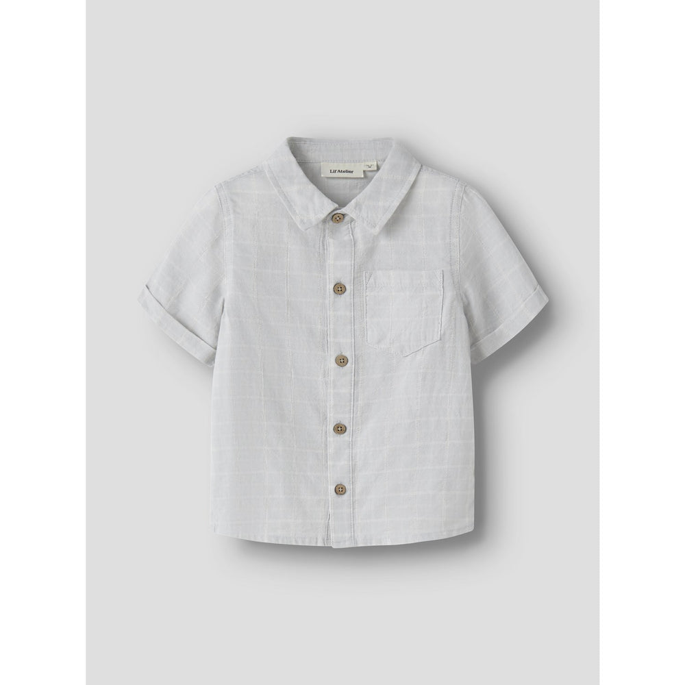 Køb Lil'Atelier Gray Dawn Coconut Milk Nmmflorentin Ss Skjorte Lil