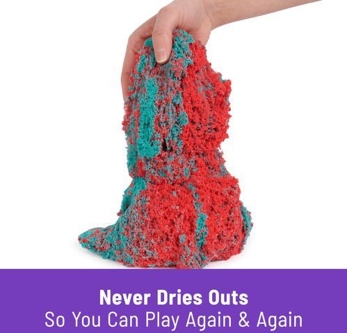 Kinetic Sand - Mold n' Flow - Speelset - Rood en Turquoise - 680 g