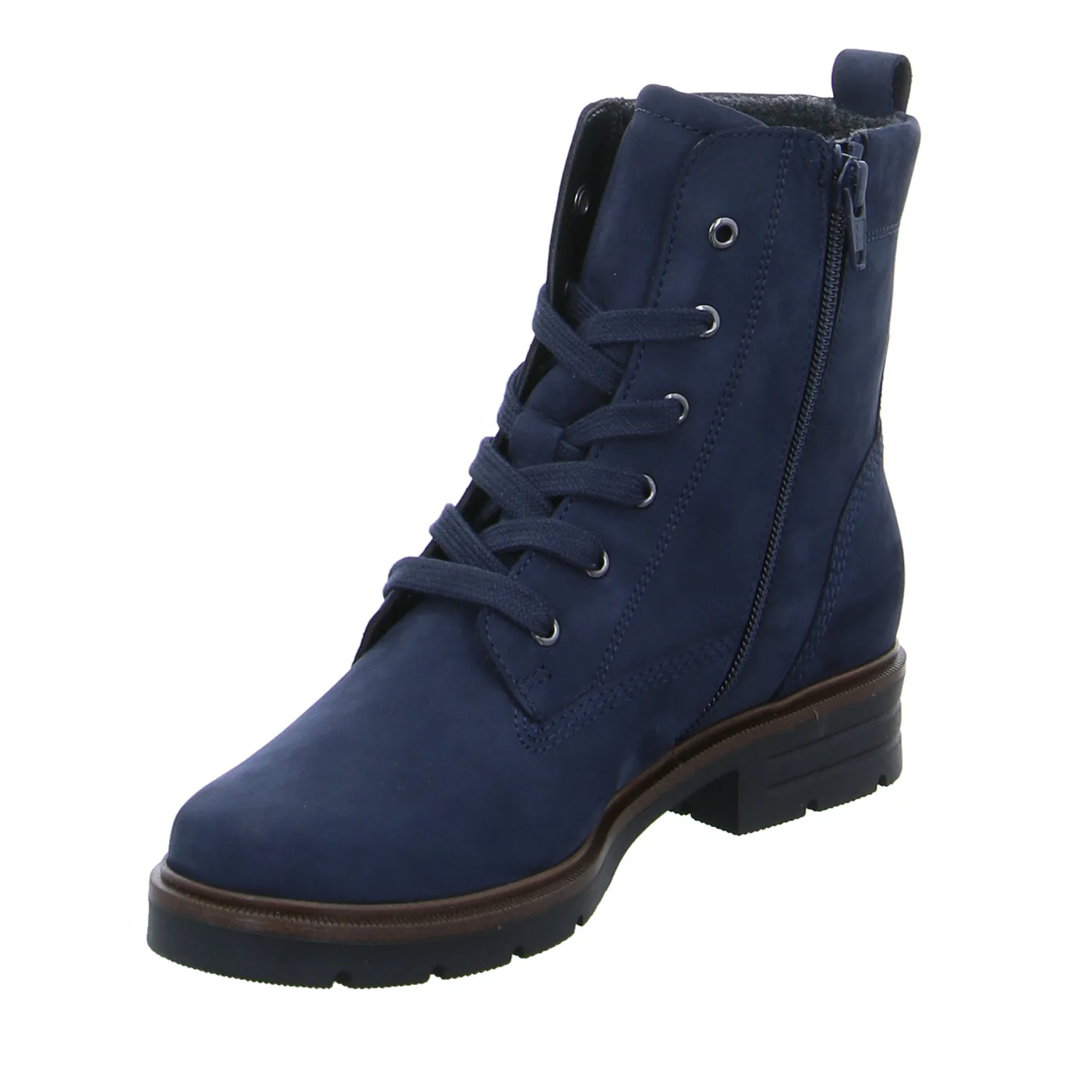 GABOR Boot Blau Leder