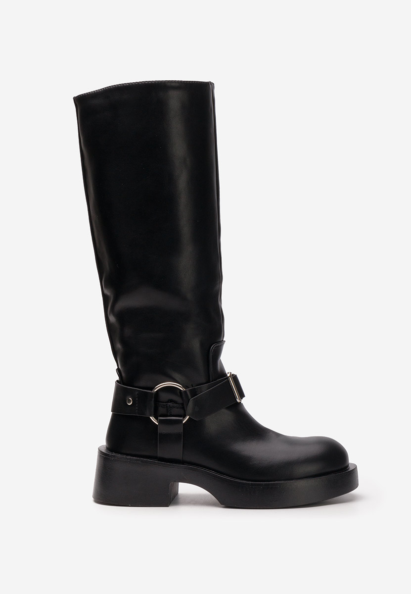 Bottes hautes femme noires Delois
