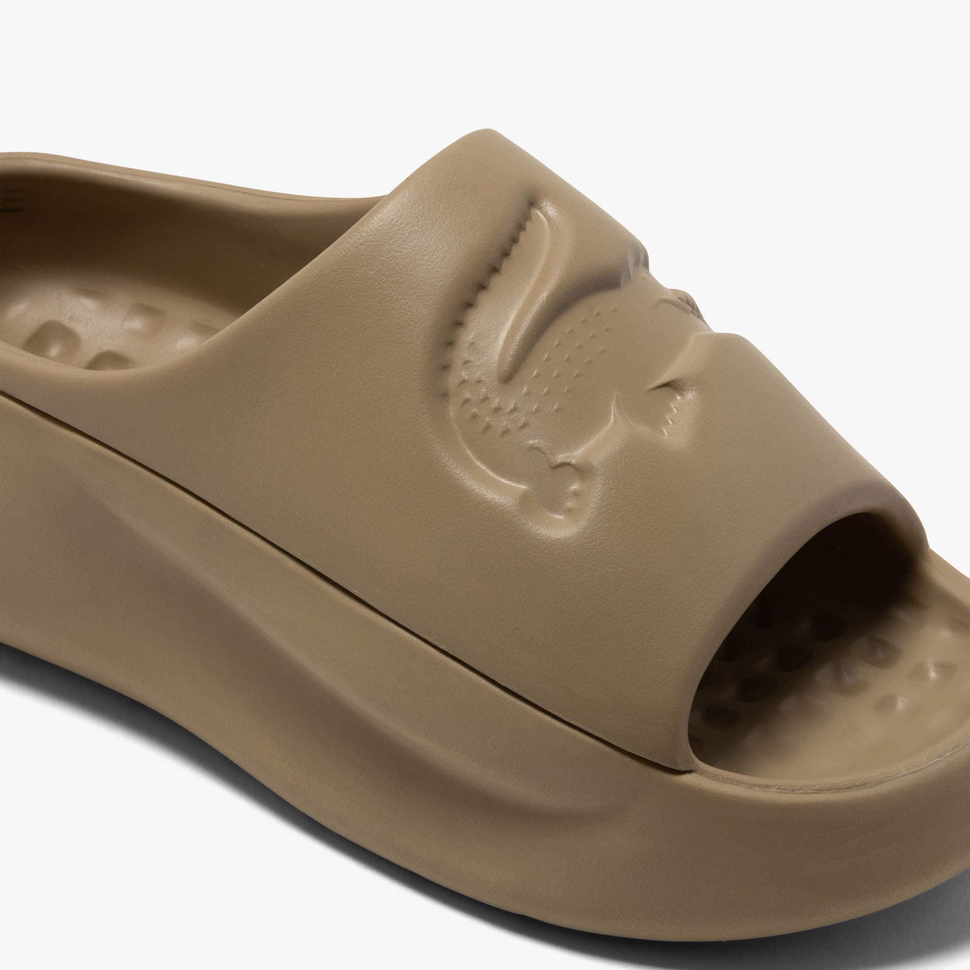 Claquettes Serve Slide 3.0 femme Claquettes & Sandales - Marron - Lacoste - Femme