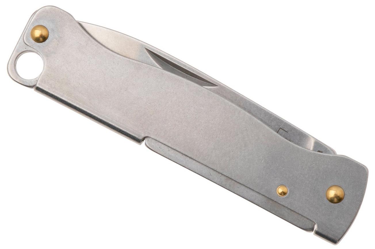 Böker Plus Atlas Mini 01BP0024 Stonewashed 12C27, Stainless, sleutelhangerzakmes