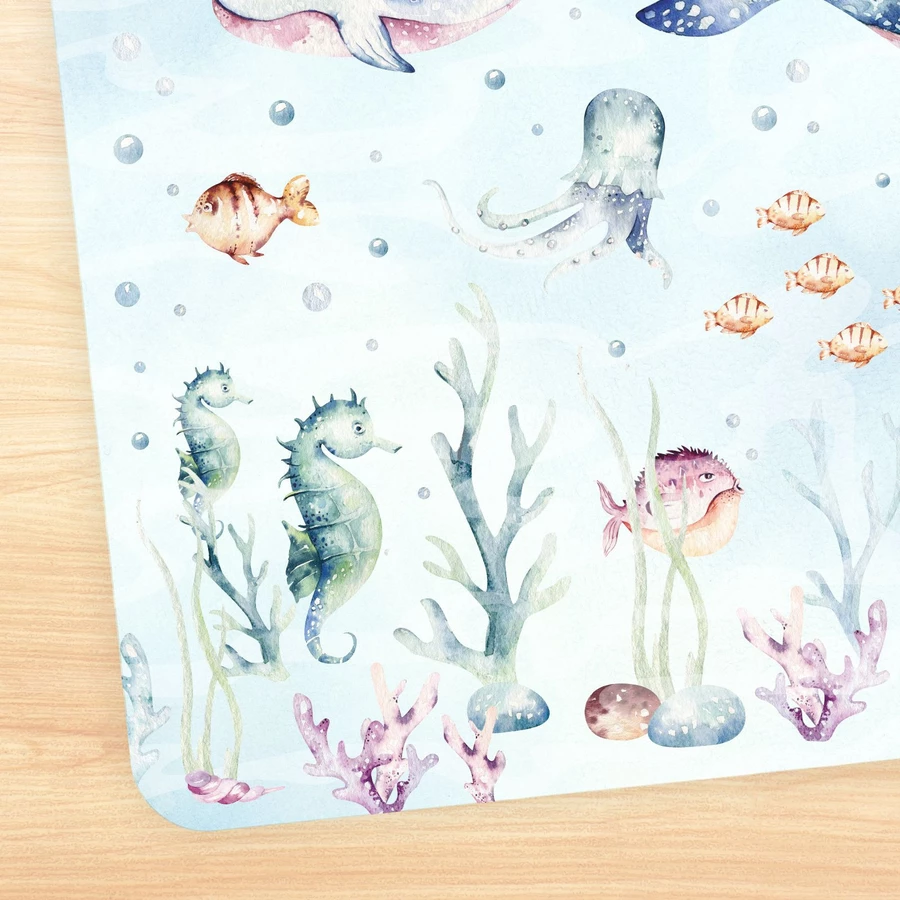 Nikima Platzset stabiles Vinyl Tischset Unterwasser bunt