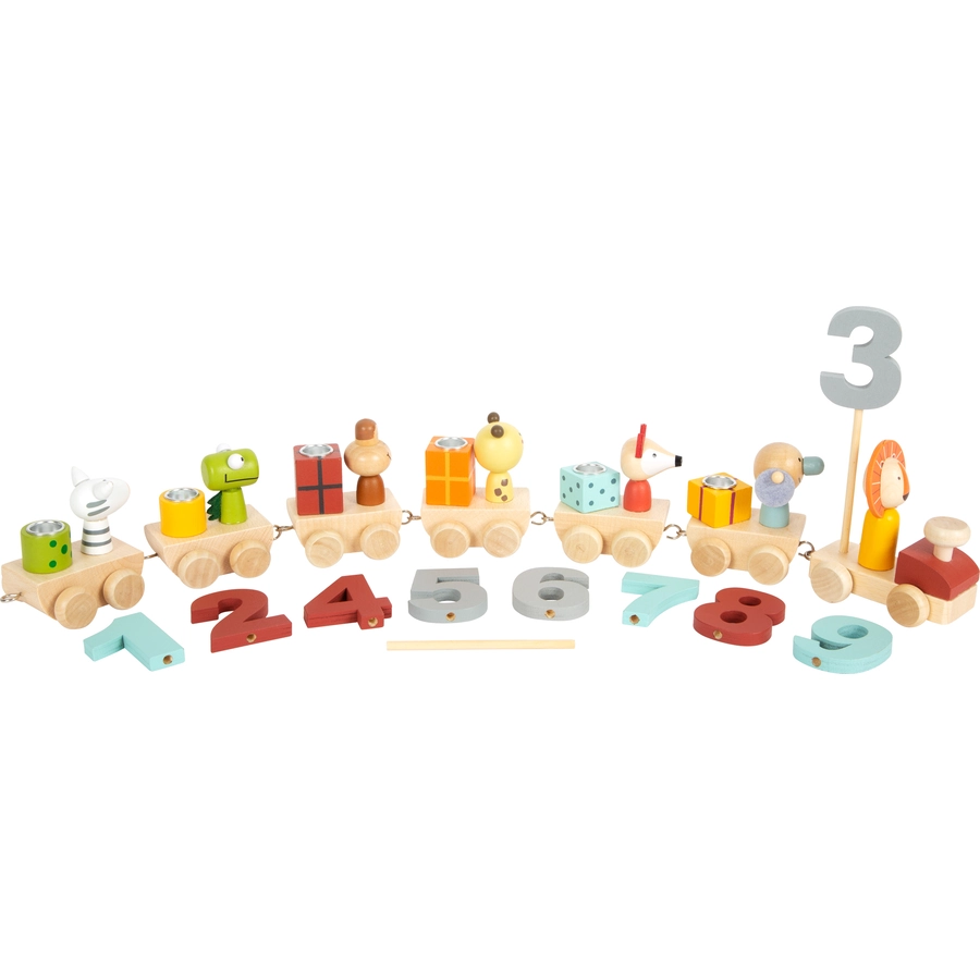 small foot® Geburtstagszug mit Tieren