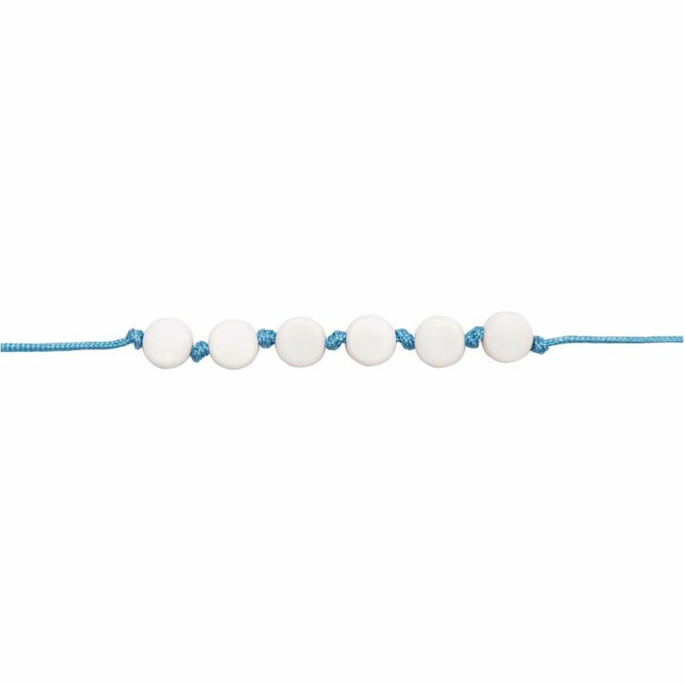 165 perles rondes 5 x 7 mm - blanc