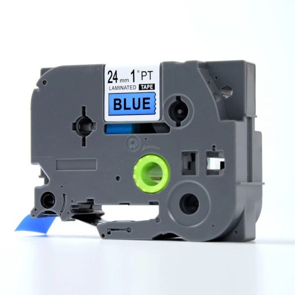 Fita Laminada Brother TZE-551 Preto/Azul Compativel