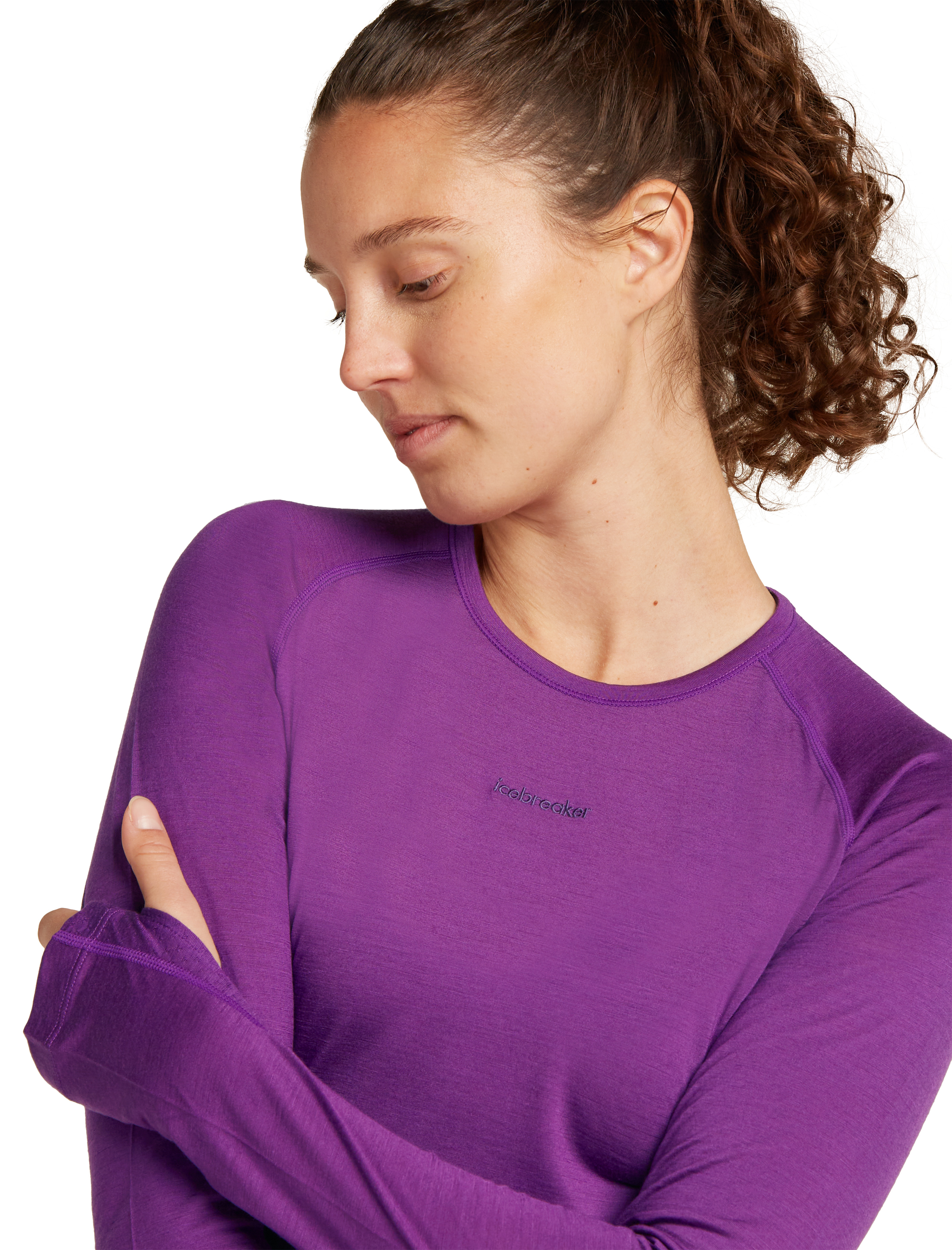 W Merino Blend 125 ZoneKnit LS Crewe