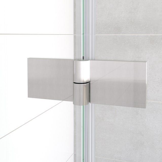 Diamond - Douchecabine - 120x90 cm - RVS - Helder Glas - Draaideur - Rechthoek