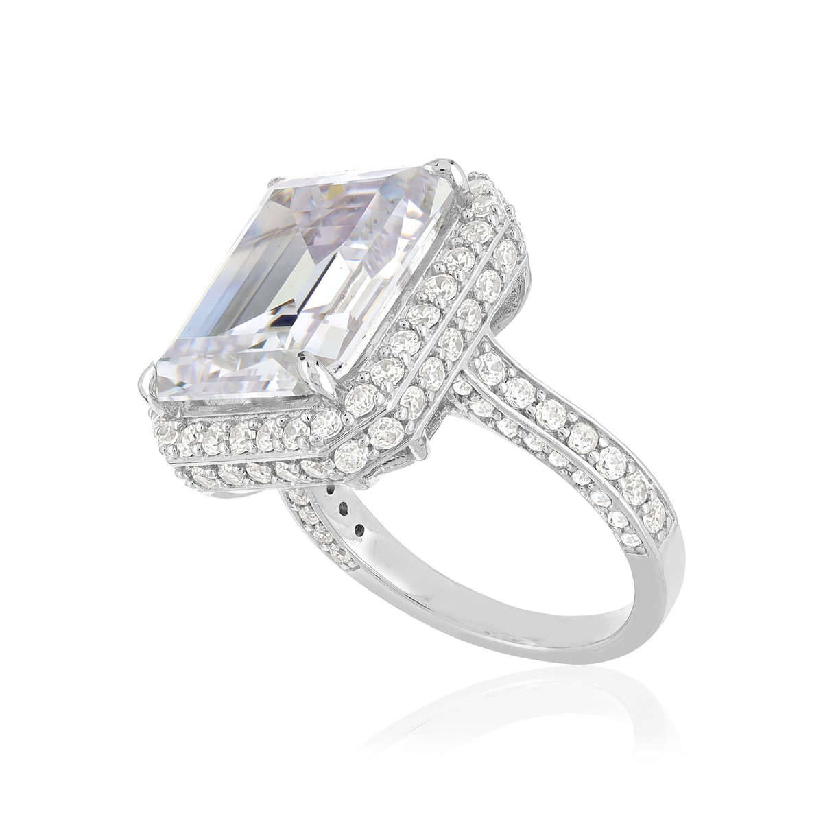 Bague argent 925 zirconias
