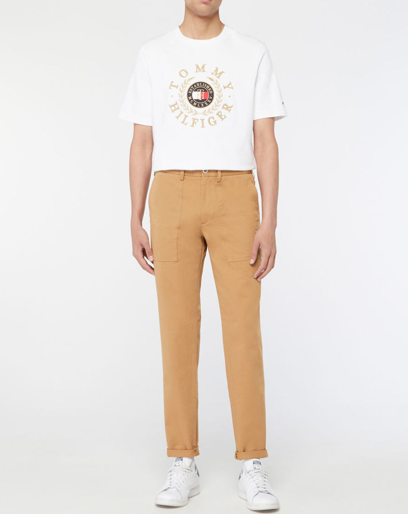 Tommy Hilfiger Pantalon ajusté Chelsea Half El Utility beige