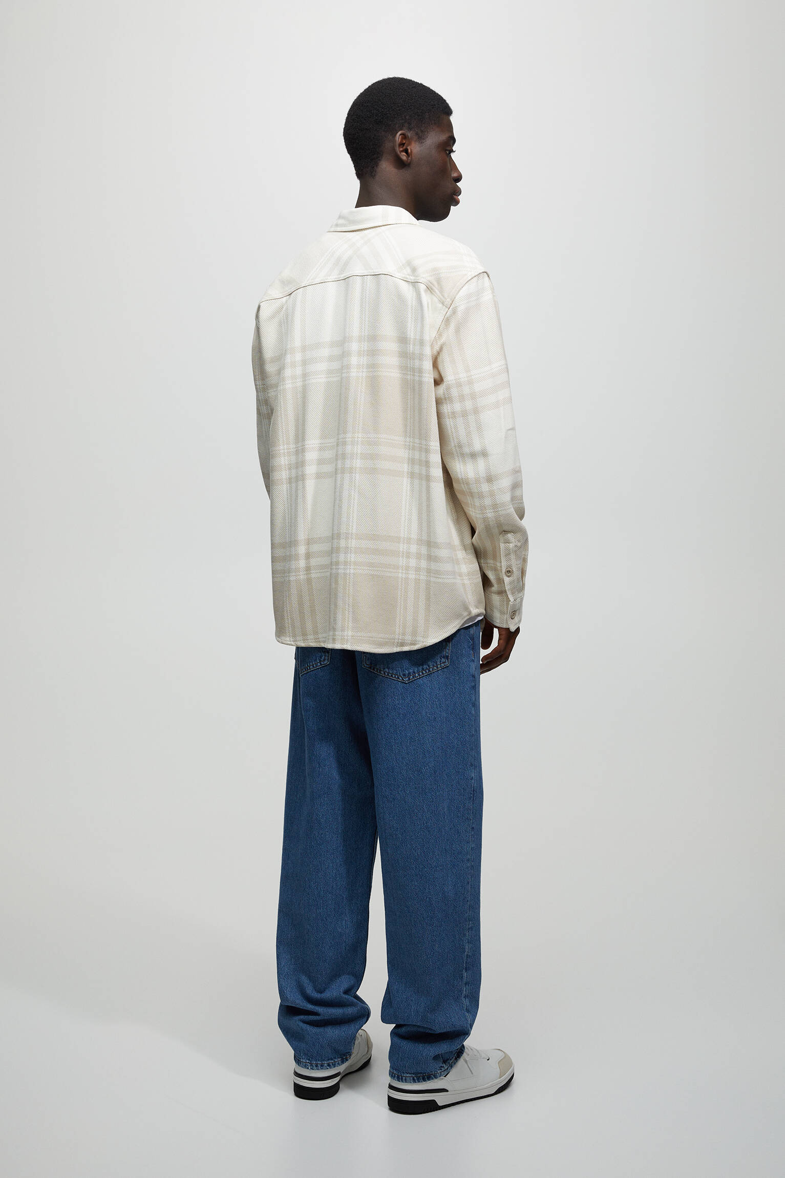 CAMISA DE FLANELA XADREZ - BEGE